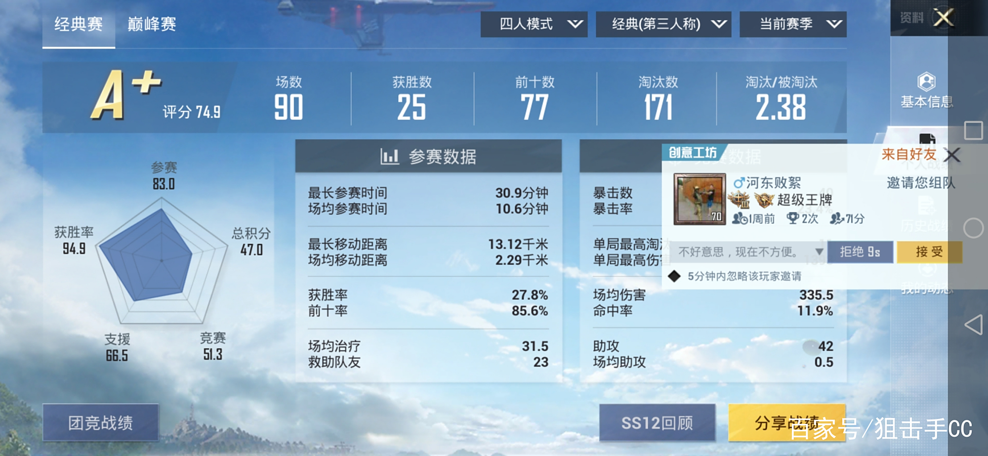 关于绝地求生选手赛后落泪，背后故事感人的信息